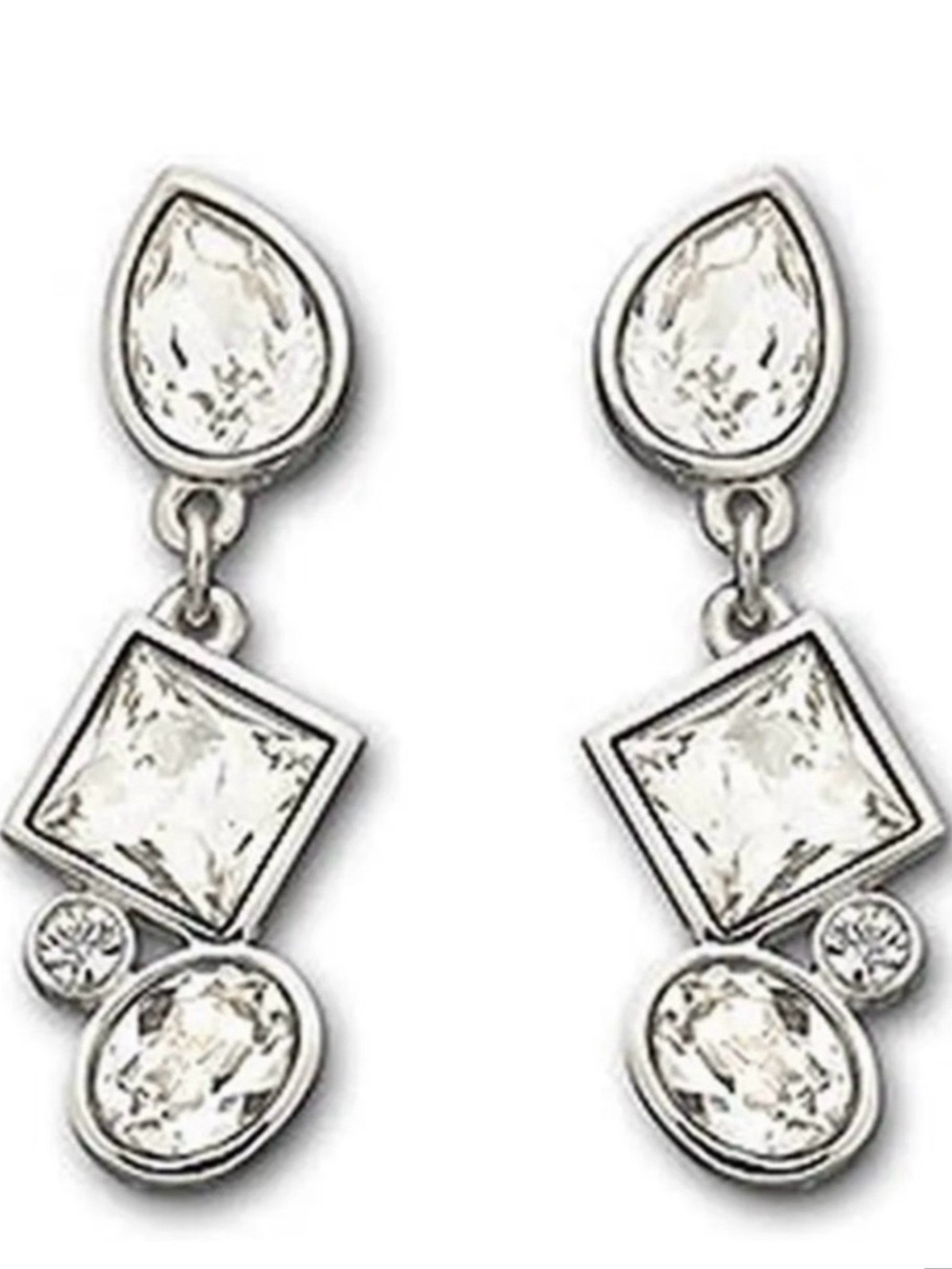 Swarovski Crystal Multi-Shaped Drop Earrings